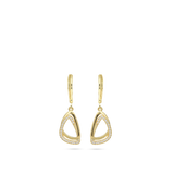 Gotas, Bañado en oro, Zirconia cúbica artificial