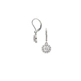 Gotas, Plata 925 bañada en rodio, Zirconia cúbica artificial