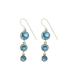 Gotas, Plata de Ley 925, Cristal Swarovski artificial