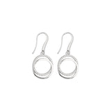 Gotas, Plata 925 bañada en rodio, Zirconia cúbica artificial