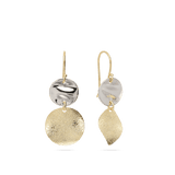 Gotas, Plata 925 y bañado en oro, Sin piedra