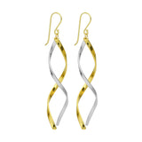 Gotas, Plata 925 y bañado en oro, Sin piedra