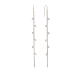 Gotas, Plata 925 bañada en rodio, Zirconia cúbica artificial