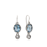 Gotas, Plata de Ley 925, Cristal Swarovski artificial