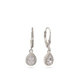 Gotas, Plata 925 bañada en rodio, Zirconia cúbica artificial