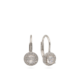 Gotas, Plata 925 bañada en rodio, Zirconia cúbica artificial