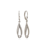 Gotas, Plata 925 bañada en rodio, Zirconia cúbica artificial
