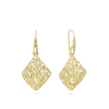 Gotas, Bañado en oro, Zirconia cúbica artificial