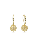 Gotas, Bañado en oro, Zirconia cúbica artificial