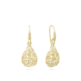 Gotas, Bañado en oro, Zirconia cúbica artificial