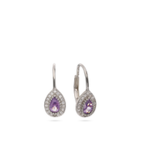 Gotas, Plata 925 bañada en rodio, Zirconia cúbica artificial