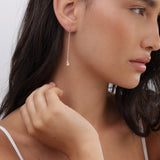 Gotas, Bañado en oro rosa, Zirconia cúbica artificial