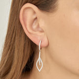 Gotas, Plata 925 bañada en rodio, Zirconia cúbica artificial