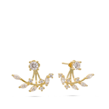 Gotas, Bañado en oro, Zirconia cúbica artificial