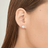 Tuerca, Bañado en oro, Zirconia cúbica artificial