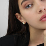 Tuerca, Bañado en oro, Perla cultivada