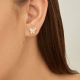 Tuerca, Bañado en oro, Zirconia cúbica artificial