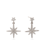 Gotas, Plata 925 bañada en rodio, Zirconia cúbica artificial