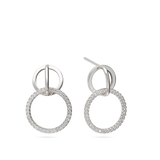 Gotas, Plata 925 bañada en rodio, Zirconia cúbica artificial