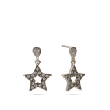 Gotas, Plata 925 bañada en rodio, Zirconia cúbica artificial