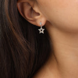 Gotas, Plata 925 bañada en rodio, Zirconia cúbica artificial
