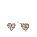 Tuerca, Plata 925 bañada en rodio, Zirconia cúbica artificial