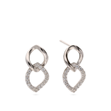 Gotas, Plata 925 bañada en rodio, Zirconia cúbica artificial