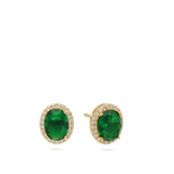 Tuerca, Bañado en oro, Zirconia cúbica artificial