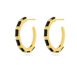 Aros, Bañado en oro, Zirconia cúbica artificial