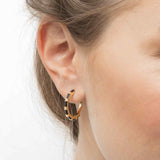 Aros, Bañado en oro, Zirconia cúbica artificial