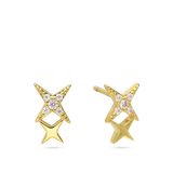 Tuerca, Bañado en oro, Zirconia cúbica artificial