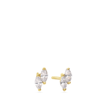 Tuerca, Oro de 9 quilates, Zirconia cúbica artificial