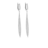 Gotas, Plata 925 bañada en rodio, Zirconia cúbica artificial