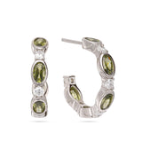 Aros, Plata 925 bañada en rodio, Zirconia cúbica artificial