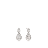 Gotas, Plata 925 bañada en rodio, Zirconia cúbica artificial