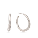 Aros, Plata 925 bañada en rodio, Sin piedra