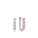 Aros, Plata 925 bañada en rodio, Zirconia cúbica artificial