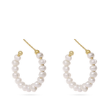 Aros, Bañado en oro, Perla cultivada