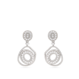 Gotas, Plata 925 bañada en rodio, Zirconia cúbica artificial