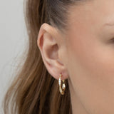 Aros, Bañado en oro, Zirconia cúbica artificial