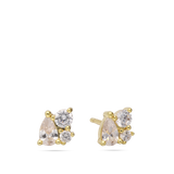 Tuerca, Bañado en oro, Zirconia cúbica artificial