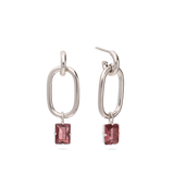 Gotas, Plata 925 bañada en rodio, Zirconia cúbica artificial