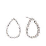 Gotas, Plata 925 bañada en rodio, Zirconia cúbica artificial
