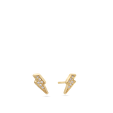 Tuerca, Oro de 9 quilates, Zirconia cúbica artificial