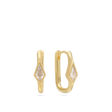 Aros, Bañado en oro, Zirconia cúbica artificial