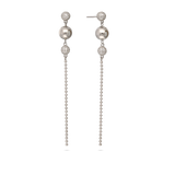 Gotas, Plata 925 bañada en rodio, Zirconia cúbica artificial