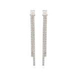 Gotas, Plata 925 bañada en rodio, Zirconia cúbica artificial