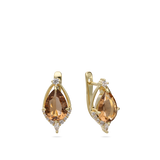 Tuerca, Bañado en oro, Zirconia cúbica artificial