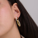 Gotas, Bañado en oro, Zirconia cúbica artificial