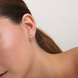 Tuerca, Bañado en oro, Zirconia cúbica artificial